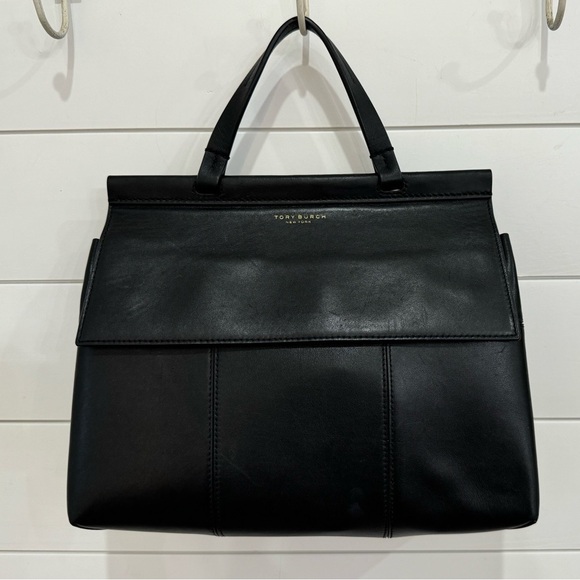 TORY BURCH
Textured Leather Black Handle Bag - Picture 2 of 7